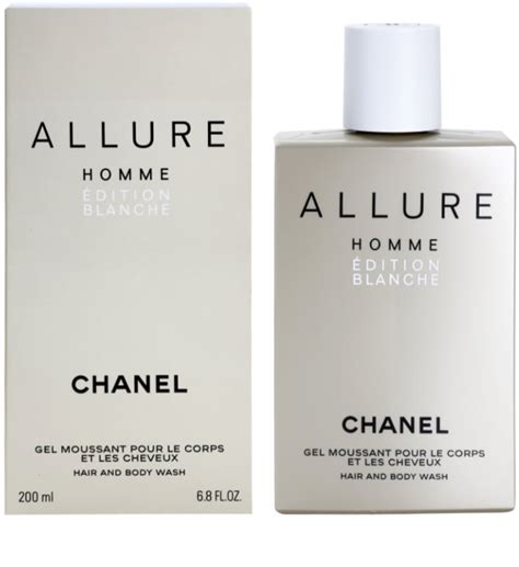 gel douche et shampoing allure edition blanche chanel|chanel allure homme.